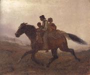 Eastman Johnson A Ride for Liberty oil on canvas